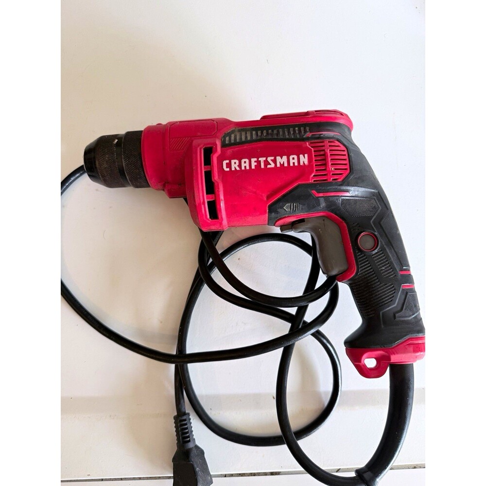 Craftsman CMED731 Corded Drill/Driver 120V 3/8" Keyless 0-2500 RPM Red/Black